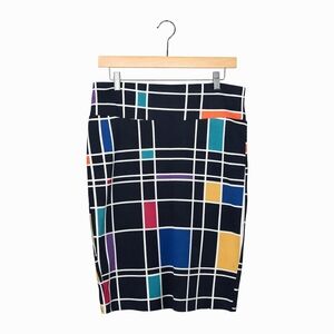 LuLaRoe Mondrain inspired Color Block Women's Skirt